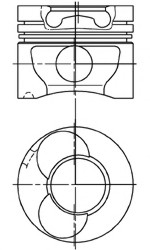 Поршень KOLBENSCHMIDT 94823710 (фото 1)