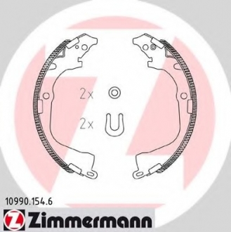 Колодки гальмівні барабанні к-кт ZIMMERMANN 109901546 (фото 1)