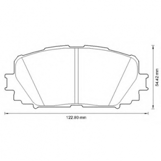 Колодки гальмівні передні Toyota Yaris 2005-- FDB4081 Bendix 572594B (фото 1)