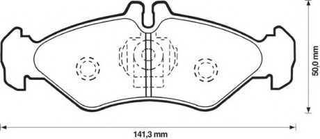 Колодки дисковые задние Bendix 571846B (фото 1)