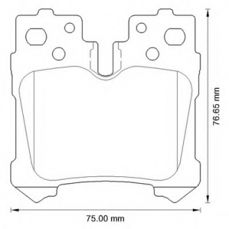 Колодки гальмівні задні Lexus LS FDB4210 Bendix 572648B (фото 1)