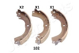 КОЛОДКИ TIDA RR 4600A028 K1267 JAPANPARTS GF-102AF (фото 1)