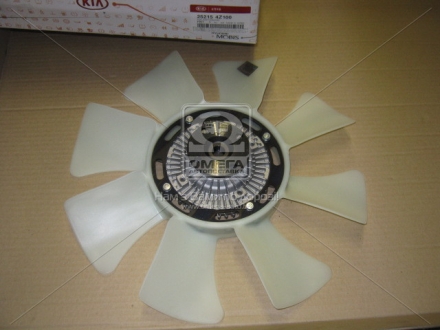 Вентилятор охолодження двигуна в зборі K2500/2700/K3000/Pregio 97- (вир-во) MOBIS 25215-4Z100 (фото 1)