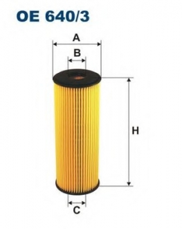 Фильтр масляный двигателя FILTRON OE6403 (фото 1)