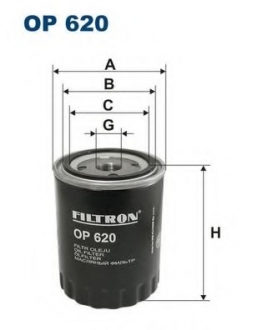 Фильтр масляный двигателя FILTRON OP620 (фото 1)