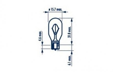 Лампа накаливания, фонарь указателя поворота, Лампа накаливания, фонарь сигнала торможения, Лампа накаливания, задняя противотуманная фара, Лампа накаливания, фара заднего хода, Лампа накаливания, задний гарабитный огонь, Лампа накаливания, фонарь си NARVA 17631 (фото 1)