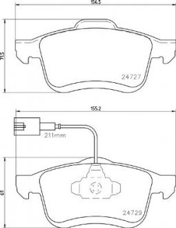 Гальмівні колодки дискові P23 163 BREMBO P23163 (фото 1)