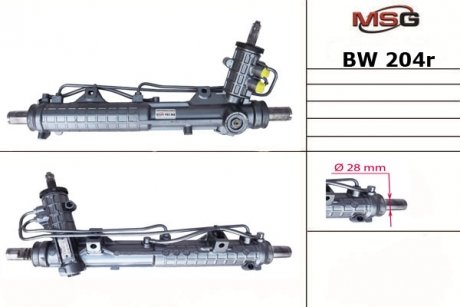 Рульова рейка з ГУР відновлена BMW 3 E36 93-99 MSG BW 204R (фото 1)
