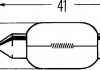 Лампа розжарювання, 12V 15W SV 8,58 HELLA 8GM 002 091-141 (фото 1)