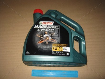 Масло моторн. Magnatec Stop-Start 5W-30 A3-В4 (Канистра 4л) CASTROL UR-MSS53AB-4X4L (фото 1)