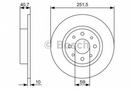 Диск гальмівний BOSCH 0986479C83 (фото 1)