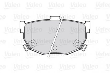 Колодки гальмівні HYUNDAI T. COUPE/ELANTRA/LANTRA 96- Valeo 301817 (фото 1)