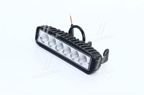 Фара LED прямокутна 18W, 6 ламп, 159,8 * 54,2мм, широкий промінь <> Dk-Дорожная Карта DK B2-18W-A FL (фото 1)