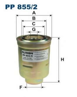 Фильтр топливный TOYOTA LAND CRUISER 3.0D-4.2TD FILTRON PP8552 (фото 1)