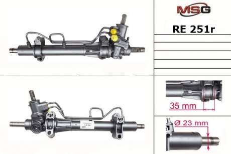 Рейка с Г/У восстановленная RENAULT Clio 1998-2005,RENAULT Symbol 2005- MSG RE 251R (фото 1)