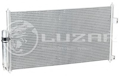 Радиатор кондиц. с ресивером Nissan Almera N16 1.5/1.8 (00-) МКПП LUZAR LRAC 14BM (фото 1)