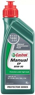Масло трансмисс. Manual EP 80W-90 (Каністра 1л) CASTROL EB-MEP809-12X1L (фото 1)