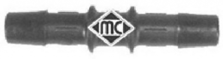 Універсальний пластиковый зєднувач шлангів 10mmX10mm (прямой) Metalcaucho 00044 (фото 1)