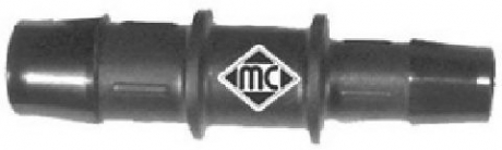 Універсальний пластиковый зєднувач шлангів 16mmX13mm (прямой) Metalcaucho 00049 (фото 1)