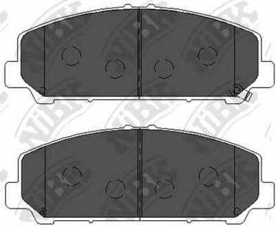 Колодки тормозные дисковые (передние) IN QX56/NI Armada 5.6L 07-09 NiBK PN0841 (фото 1)