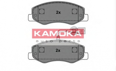 Комплект тормозных колодок, дисковый тормоз KAMOKA JQ101140 (фото 1)