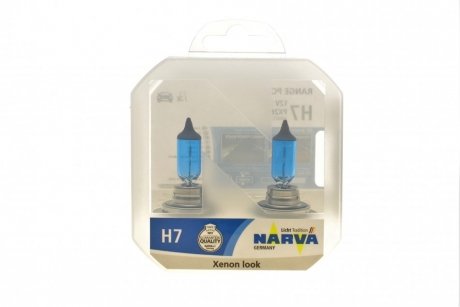 Лампа H7 Range Power White 12V 55W (к-кт 2шт в пласт. уп.) NARVA 486072100 (фото 1)