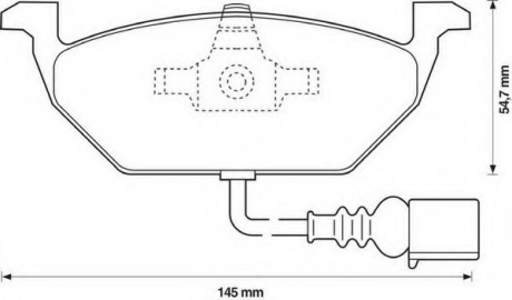 Комплект тормозных колодок, дисковый тормоз Jurid 571971JC (фото 1)