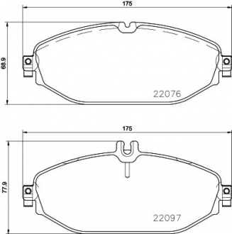 Гальмівні колодки дискові P50 124 BREMBO P50124 (фото 1)