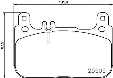 Гальмівні колодки дискові P50 128 BREMBO P50128 (фото 1)