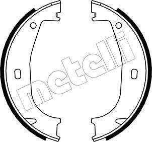 Комплект тормозных колодок, стояночная тормозная система Metelli 53-0016 (фото 1)