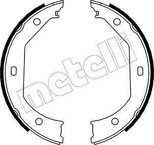 Комплект тормозных колодок, стояночная тормозная система Metelli 53-0017 (фото 1)