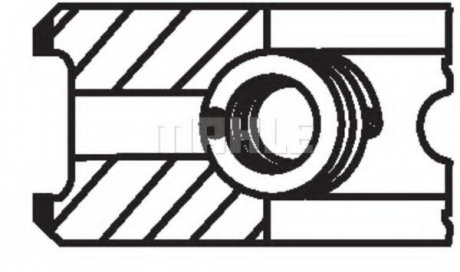 Комплект поршневих кілець BMW M47D20, N57D30 engine MAHLE / KNECHT 08330N0 (фото 1)