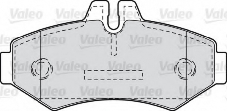 Комплект тормозных колодок, дисковый тормоз Valeo 598300 (фото 1)