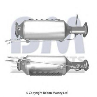 Сажевый / частичный фильтр, система выхлопа ОГ BM CATALYSTS BM11023 (фото 1)