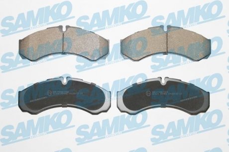 Колодки тормозные передние Iveco Daily 99-06 (E3 17MM) SAMKO 5SP955 (фото 1)