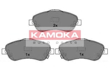 Гальмівні колодки, дискове гальмо (набір) KAMOKA JQ1013296 (фото 1)