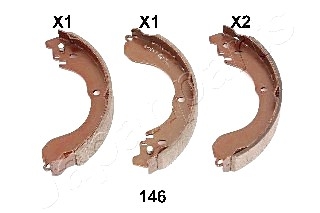 Колодки тормозные барабанные [ GF-146AF] JAPANPARTS GF146AF (фото 1)