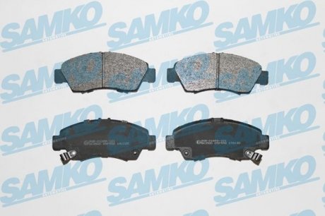 Гальмівні колодки дискові перед. Honda Civic IV/V 91- SAMKO 5SP558 (фото 1)