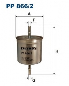 Фильтр топливный VOLVO S40/S60/S80/XC90 1 6-4 4 95 FILTRON PP8662 (фото 1)