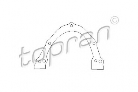 Прокладка, крышка картера (блок-картер двигателя) TOPRAN / HANS PRIES 100 193 (фото 1)