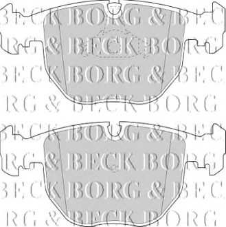 Комплект тормозных колодок, дисковый тормоз BORG & BECK BBP1595 (фото 1)