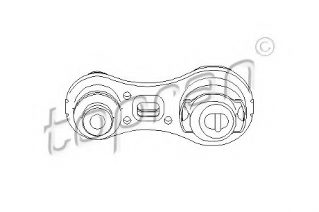 Подвеска, вспомогательная рама / агрегатная опора TOPRAN / HANS PRIES 700535 (фото 1)