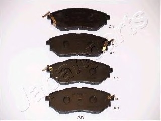 Комплект тормозных колодок, дисковый тормоз JAPANPARTS PA-709AF (фото 1)