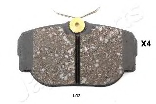Комплект тормозных колодок, дисковый тормоз JAPANPARTS PP-L02AF (фото 1)