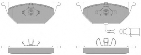 Комплект тормозных колодок, дисковый тормоз FREMAX FBP-1070-01 (фото 1)