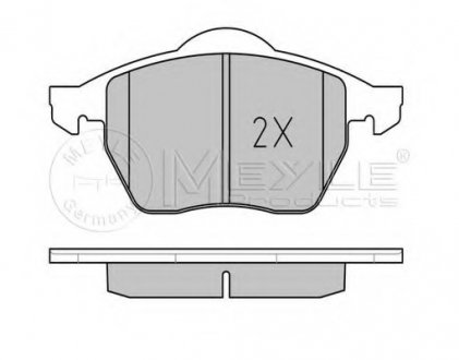 Тормозные колодки VW P. A3 96-/ TT 98-/ PASSAT 2,0 MEYLE 0252191119PD (фото 1)