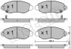 Комплект тормозных колодок, дисковый тормоз Metelli 22-0320-0 (фото 2)