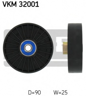Натяжний ролик, поліклінового ременя (Вир-во) SKF VKM 32001 (фото 1)
