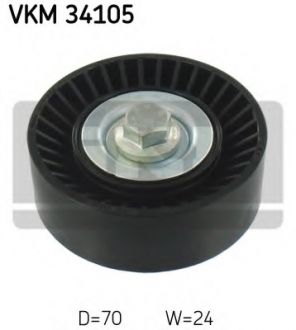Натяжний ролик, поліклінового ременя (Вир-во) SKF VKM 34105 (фото 1)