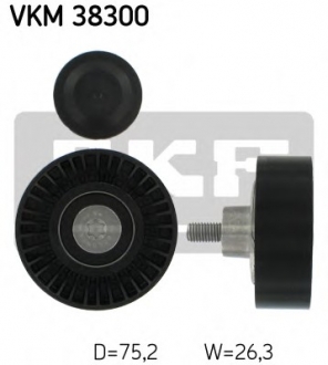 Паразитный / ведущий ролик, поликлиновой ремень SKF VKM 38300 (фото 1)